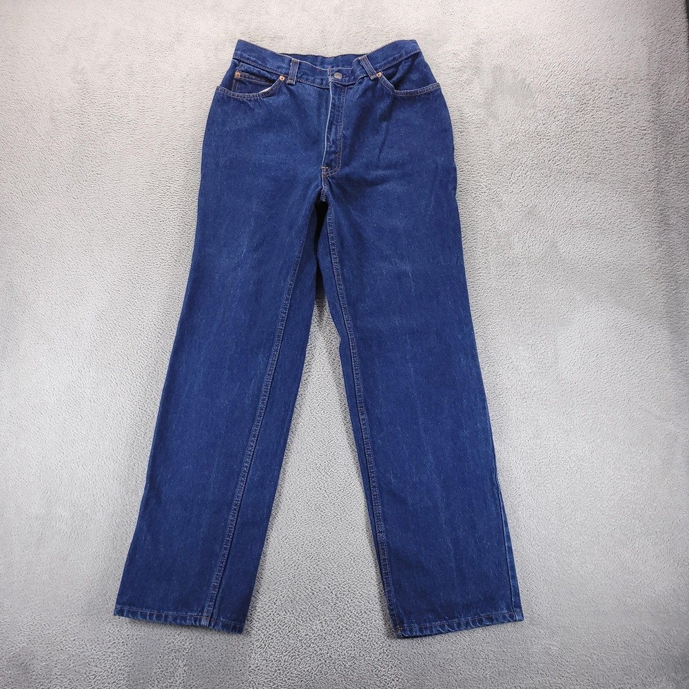 VTG Levis Jeans Womens 16 Blue High Rise Straight Orange Tab Made In USA